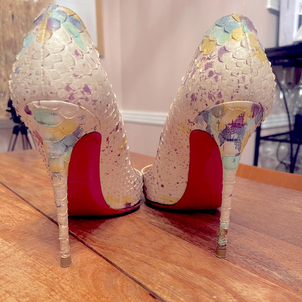 Authentic Christian Loubouton 100 mm Pigalle Red Sole Pumps  Size: 41 1/2
